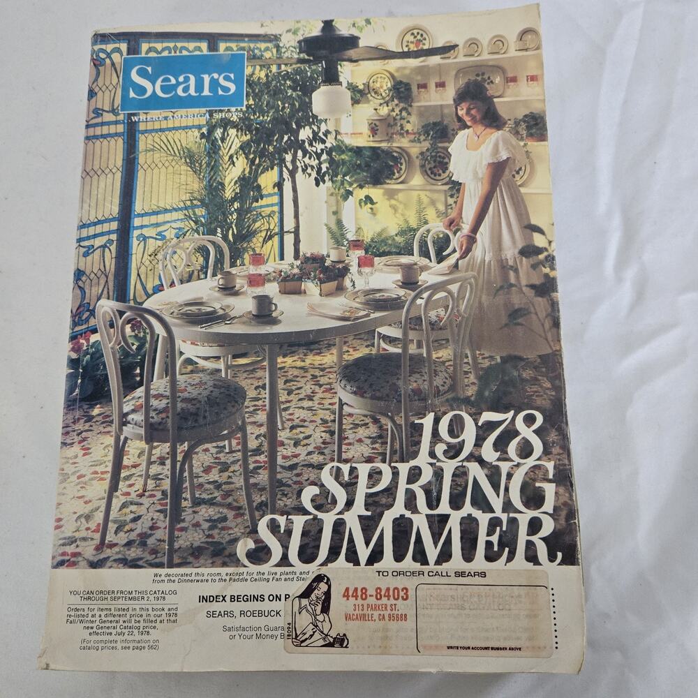 Vintage 1978 Sears Spring Summer Catalog Retro Pictures HUGE 1427 Pages